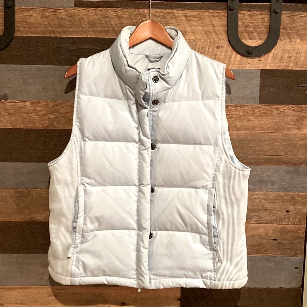 Gap zip up vest, light blue (picture doesn't show best color)